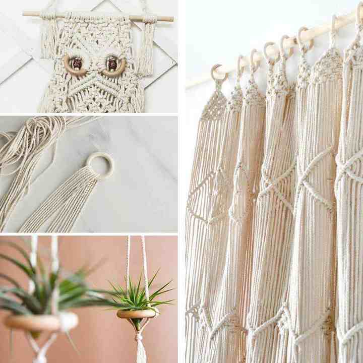 Natural macrame rope 