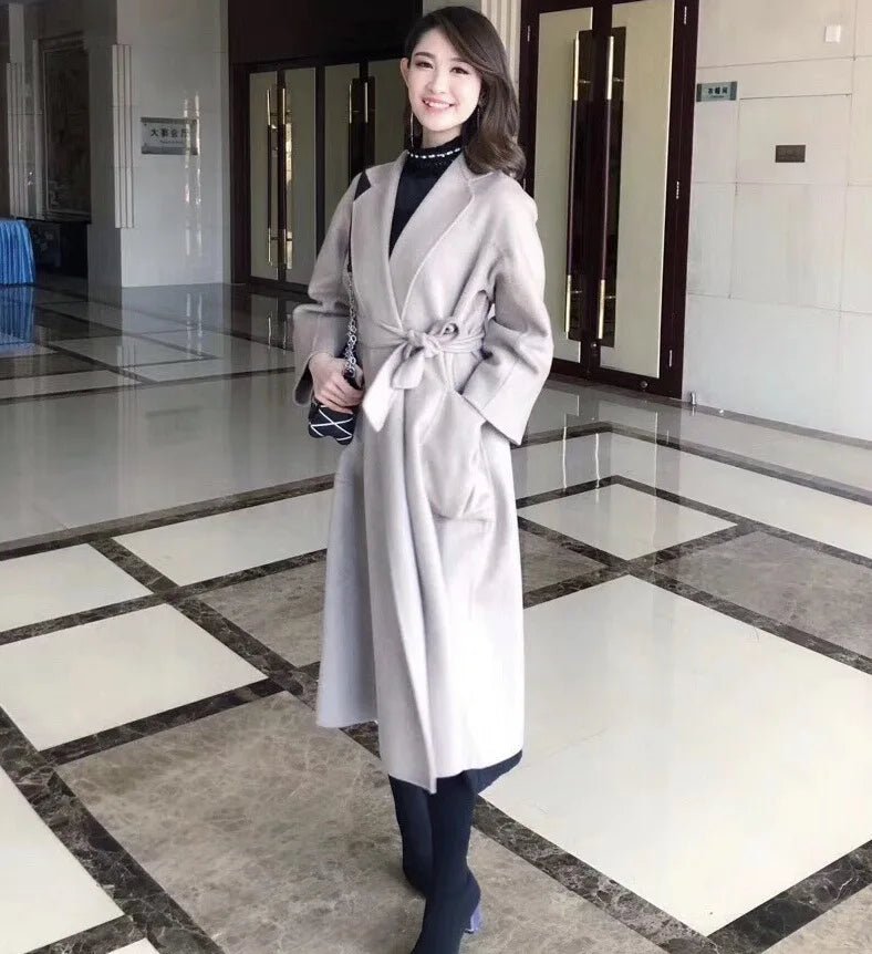 double cashmere coat