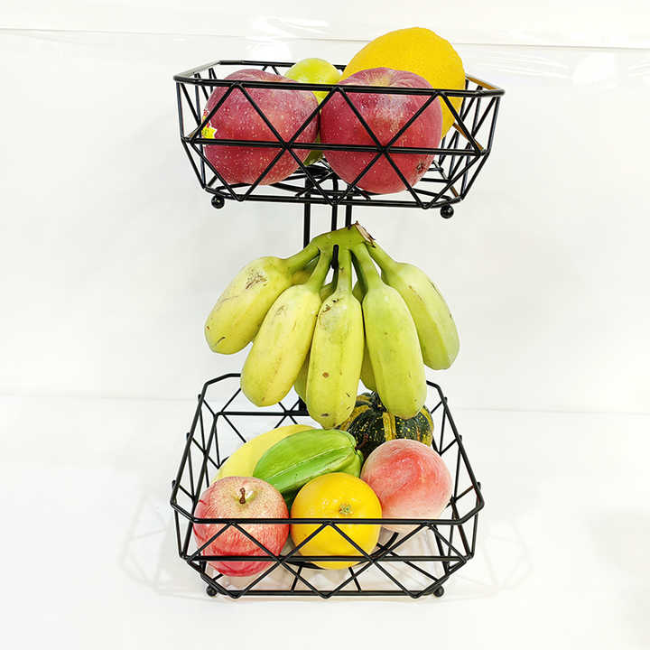 Fruit bowl with banana hook 