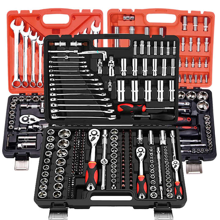 "من من من مجموعة أدوات مفتاح الربط مع صندوق أدوات إصلاح السيارة "From from from the wrench tool set with car repair tool box