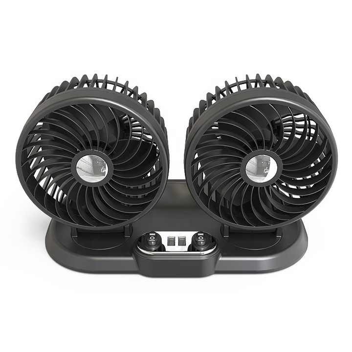 Factory Wholesale 12V 24V Electric Fan Double Head. 