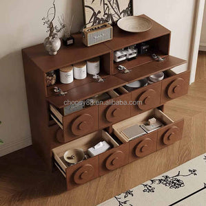 Traditional solid wood multi-functional sideboard, 