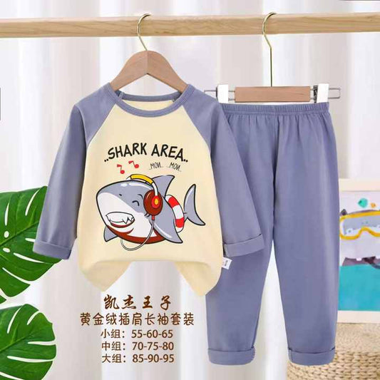 Wholesale Autumn Cartoon Cotton Baby Suit بدلة أطفال خريفية كرتونية قطنية للبيع بالجملة