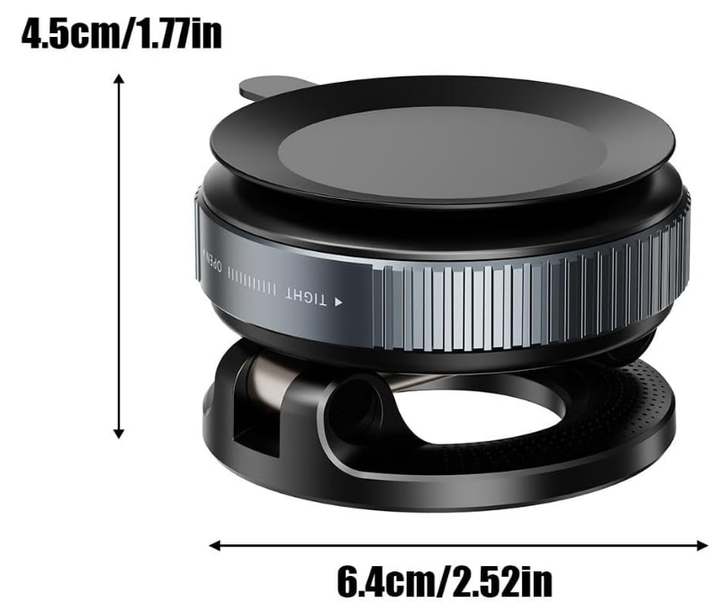 Rotatable Vacuum Suction Cell Stable Glass Rotating Degree with Air Suction Mobile Car Desk Holder, 