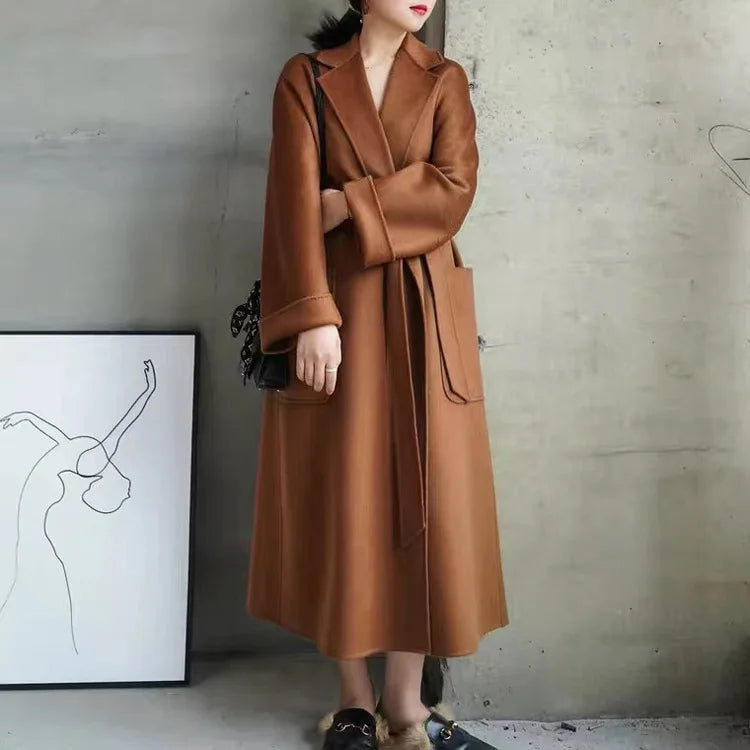 double cashmere coat