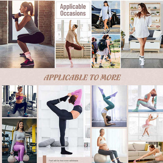 port Women Custom Yoga Merino Wool Grip Socks Pilates جوارب رياضية نسائية من صوف الميرينو