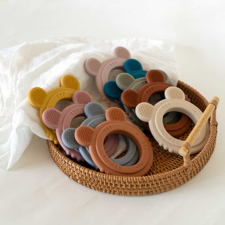 ree Silicone Chewable Baby Teethers  - لعبة عضاضة للأطفال قابلة للمضغ