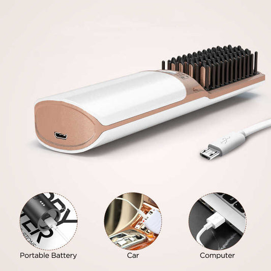 hair straightening brush 