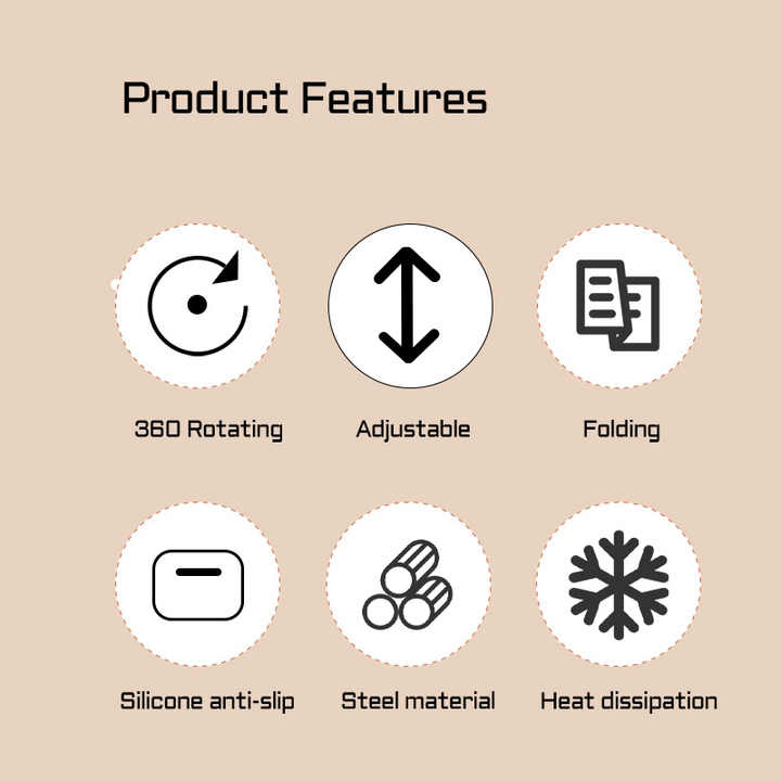 Desktop Holder, Foldable Hot Tablet 