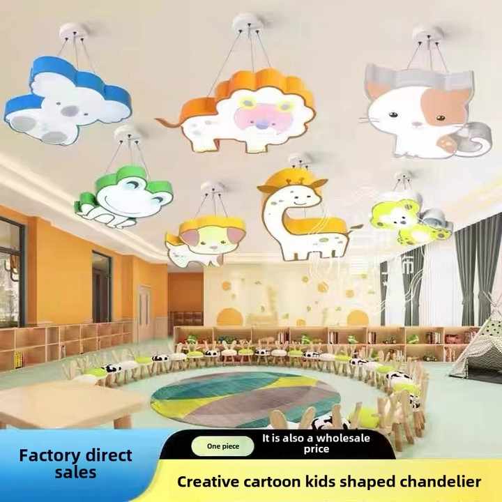 مصباح سقف حديدي على شكل رسوم كرتونية Cartoon Iron Ceiling Lamp