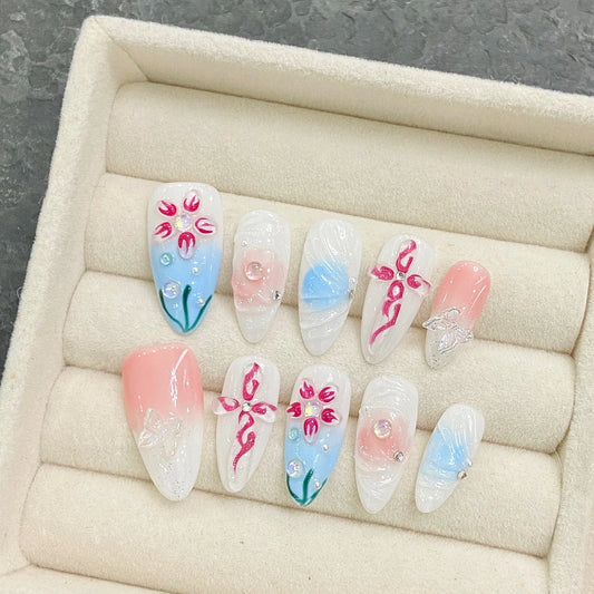 almond nails - fingernails 