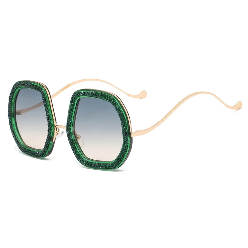 Oversized Polygon Sunglasses 