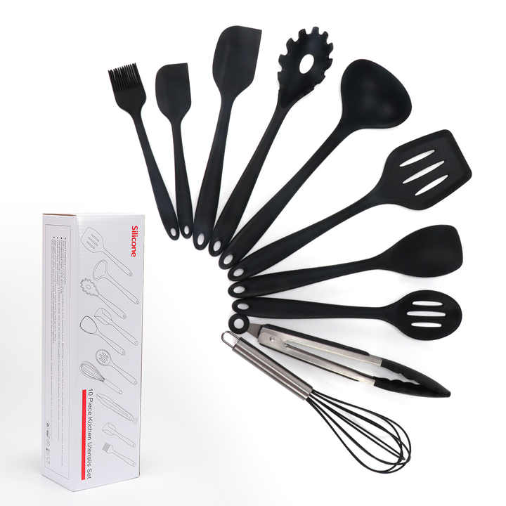 مجموعة أواني مطبخ من السيليكون -  Silicone Kitchen Utensil Set
