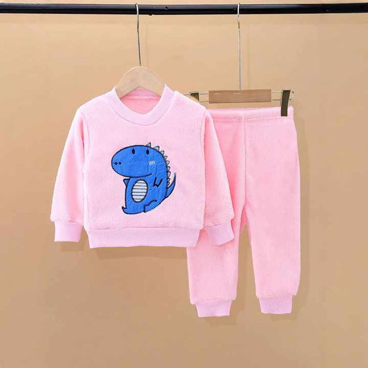 بنطلون اولاد  بيجامات صوفية بدلة منزلية