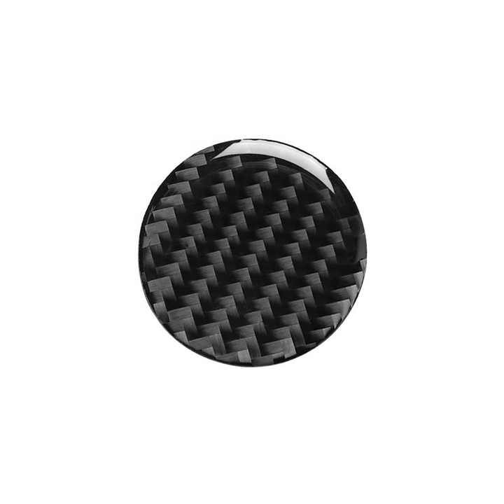 3K ألياف الكربون مركز التحكم زر التبديل ملصقا . 3K Carbon Fiber Center Control Button Switch Sticker