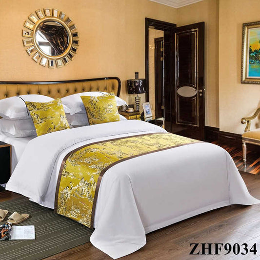 مجموعة ملايات السرير عناصر فاخرة مخصصة . Luxury Custom Supplier Bed Sheet Set 100% Polyester 4