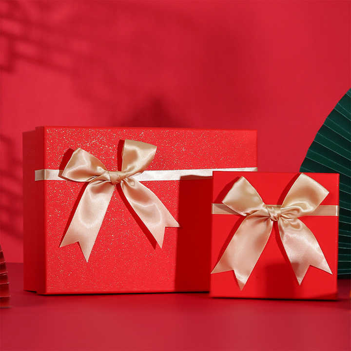 Free Sample Red Christmas Gift Box Wedding Gift Box 