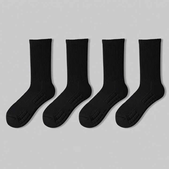 Custom Logo Gym Tennis Socks Mid Crew Solid Color Athletic Ankle 