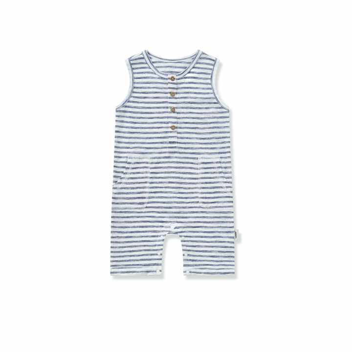 Cotton knitted romper 