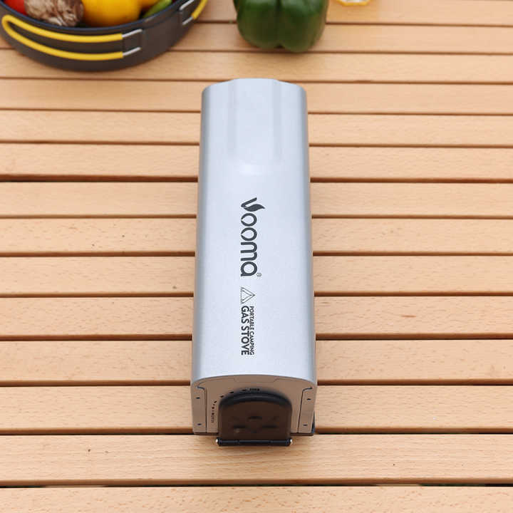 Small portable gas stove. 