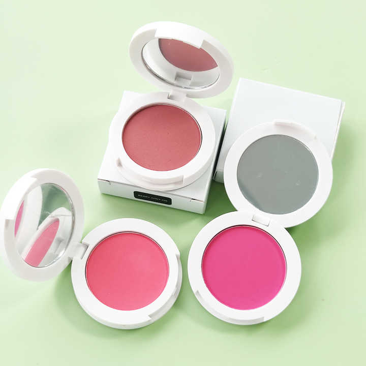 Wholesale Low MOQ Custom Blush Vegan Cruelty Free Pressed Private Label Blush Pink Cheek Makeupبيع بالجملة أحمر خدود منخفض موك مخصص أحمر خدود نباتي خالي من القسوة مضغوط العلامة الخاصة أحمر خدود وردي الخد ماكياج