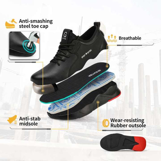 Modern black men's shoes 