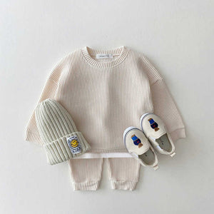 Waffle Cotton Baby Clothing Sets Kids-مجموعة ملابس أطفال