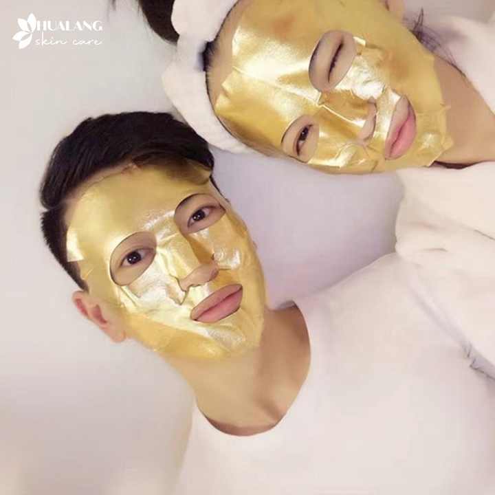 Custom Private Label Natural Moisturizing Vitamin C Gold Foil Face Mask 
