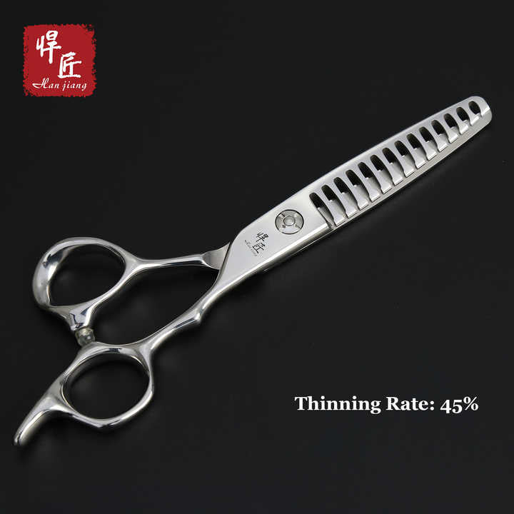 Japanese 440C Steel Professional Hair Cutting Scissors. مقص قص شعر احترافي من الفولاذ الياباني 440C، طقم تخفيف