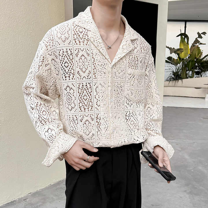 قمصان رجالي صيفي من الكروشيه