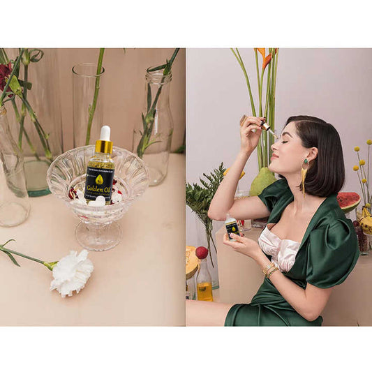Aging Skin Care Serumسيروم بايو ريتينول الذهبي عيار ٢٤ قيراطًا،