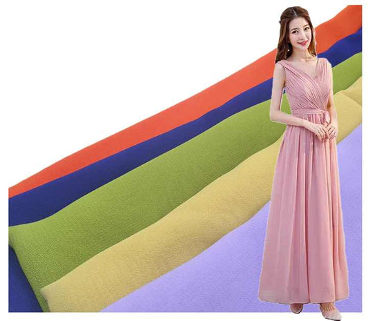 High Quality 75D Chiffon Fabric for-عالي الجودة لفساتين