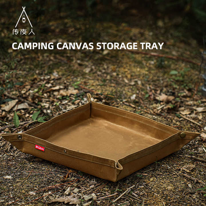 Camping Picnic Basket Storage Tray Folding Tray Waterproof Storage Board