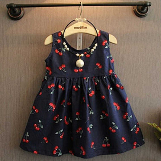 Summer Baby Girl Cheap Floral Dress -فستان صيفي جديد