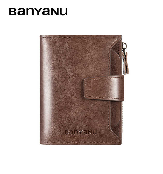 Baniano Fashion Genuine Leather RFID Men's Money Clip. 