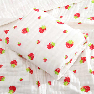 Quilt Warp Knitted Cotton -بطانية أطفال سريعة الجفاف