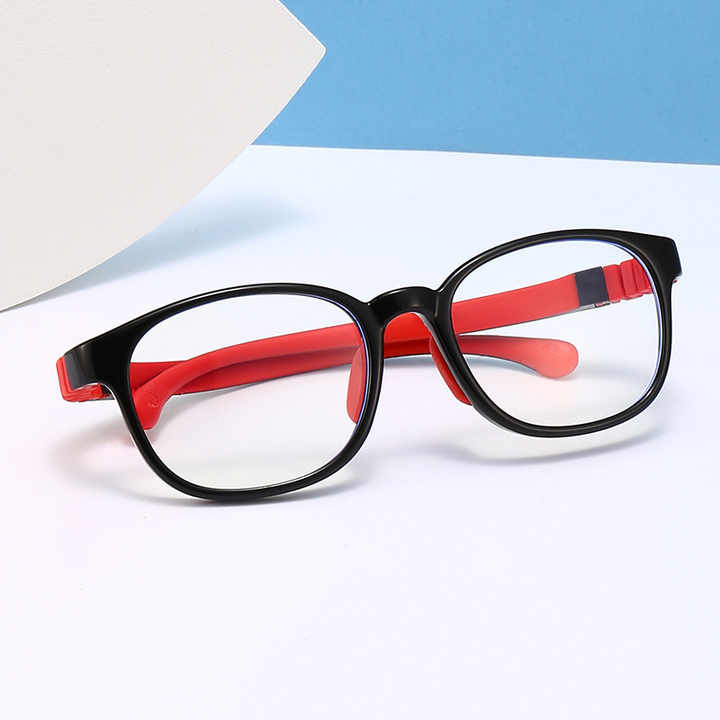 Flexible children's optical glasses that block blue light and provide protection. 