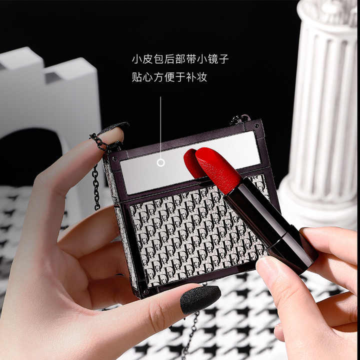 طقم أحمر شفاه أسود رابط 3 ألوان/طقم حقيبة أحمر شفاه لطيفة بألوان شفاه شفاه شفاه أحمر شفاه غير لامع أحمر شفاهBlack Lipstick Set 3 Colors Link/Cute Lipstick Bag Set Lip Colors Lipstick Matte Lipstick Lipstick