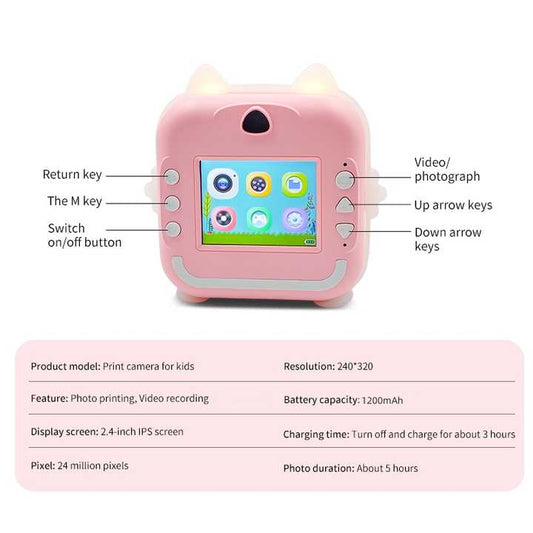 Instant Video Camera for Kids - Kids Camera with 