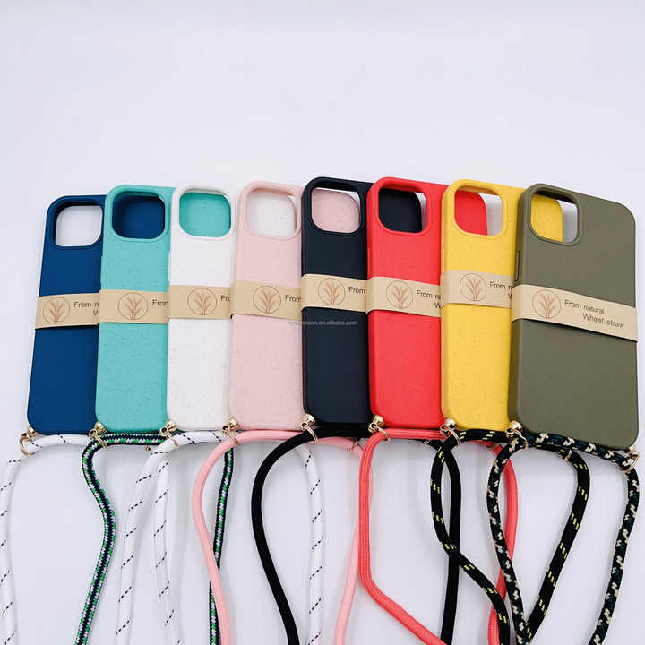 Snap Hooks Strap, Mobile Phone Bag Accessories, Biodegradable Back Cover, Recyclable for iPhone 16 15 Pro Max 