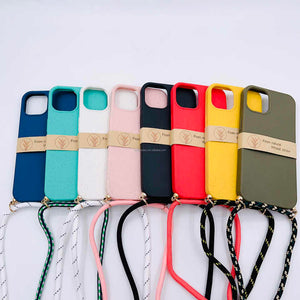 Snap Hooks Strap, Mobile Phone Bag Accessories, Biodegradable Back Cover, Recyclable for iPhone 16 15 Pro Max 