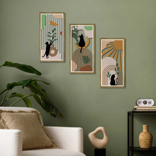 مجموعة ديكور حائط خشبي . Wooden wall decor set