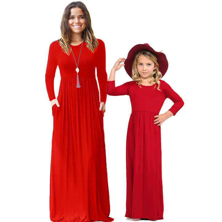 Mother and daughter dress