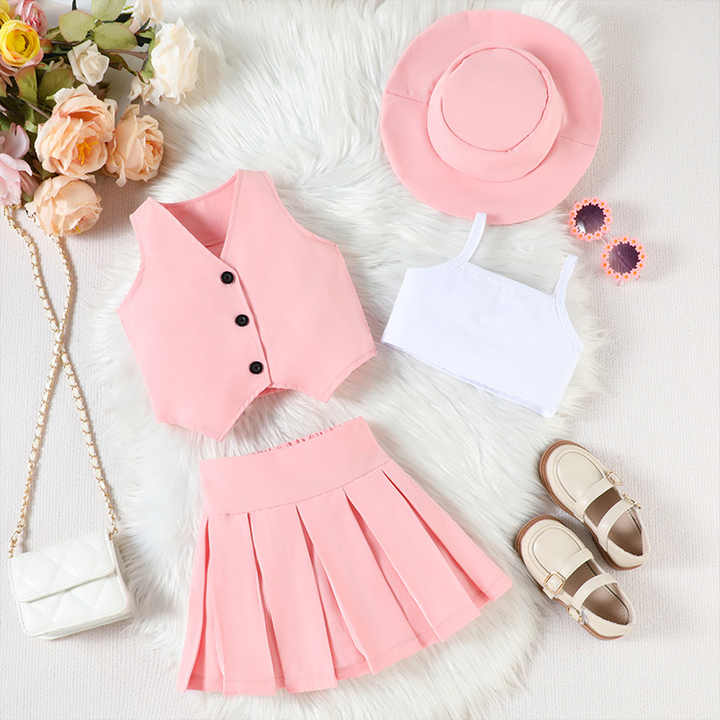 ملابس بناتي ملابس صيفية للأطفال الصغار طقم أزياء Girls Clothes Summer Toddler Clothes Fashion Set