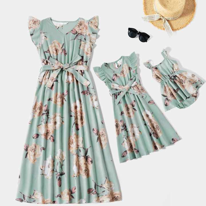 Casual Mother and Daughter Dresses 