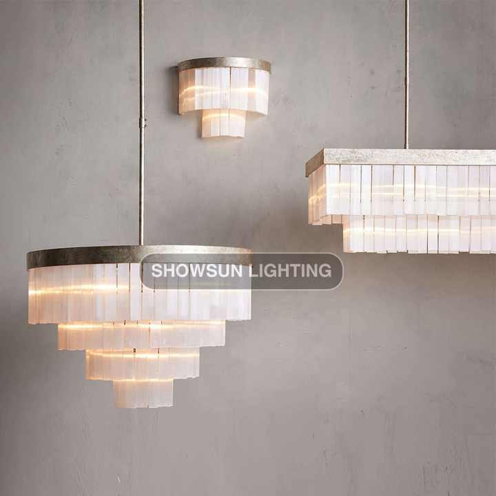 American luxury rectangular chandelier 