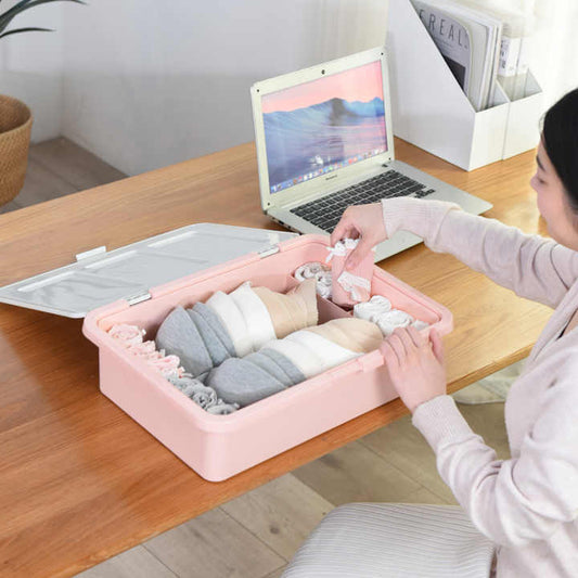 بيع بالجملة من المصنع بلاستيك PP متين مع غطاء للتخزين تحت السرير Factory Wholesale Durable PP Plastic Under Bed Storage Box with Lid