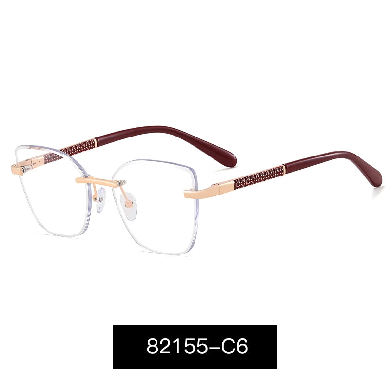 Women's Cat Eye Metal -نظارات طبية معدنية