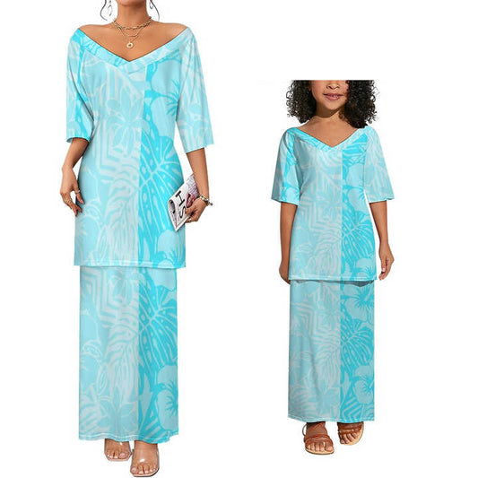 طقم الزفاف الخفيف - الأم والبنت