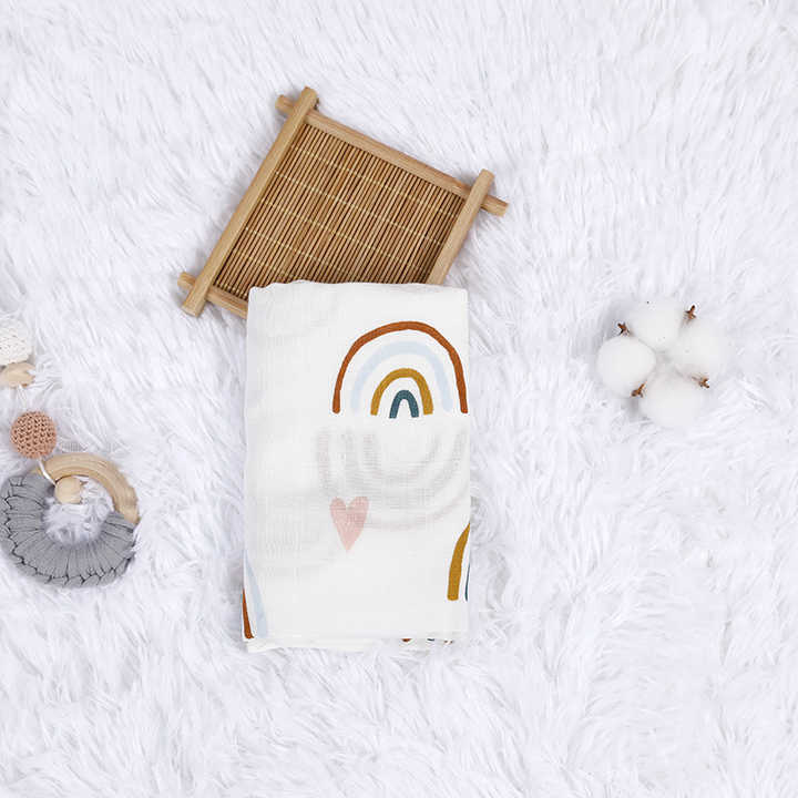 Tianyi Gots Organic Bamboo Cotton   -لفافة أطفال حديثي الولادة